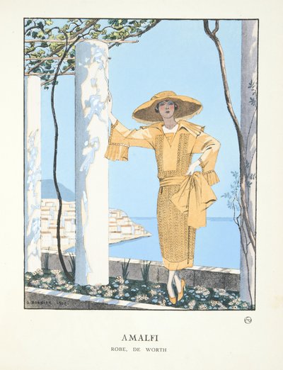 ファッションプレートのコレクションからのアマルフィ 作： Georges Barbier