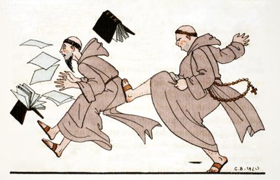 アボットに追われる 作： Georges Barbier