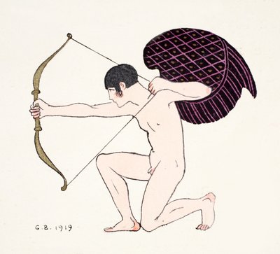 キューピッド 1919 (ポチョワール プリント) 作： Georges Barbier