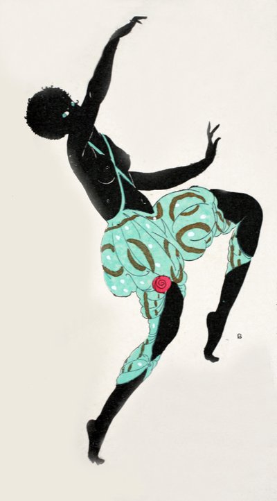 ダンシングガール（ポチョワールプリント） 作： Georges Barbier