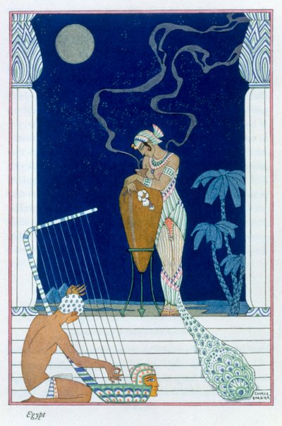 「エジプト」、1912 作： Georges Barbier