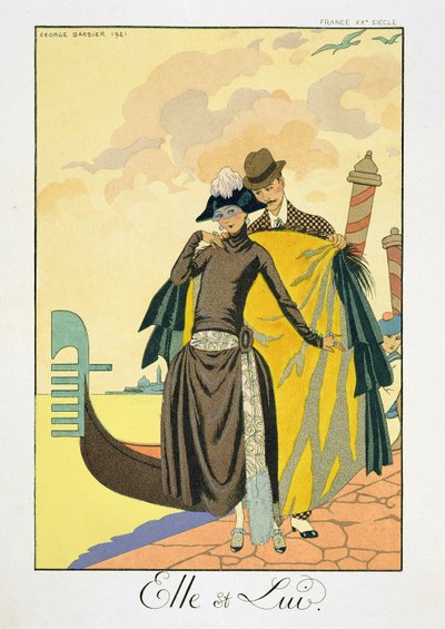 彼女と彼 作： Georges Barbier