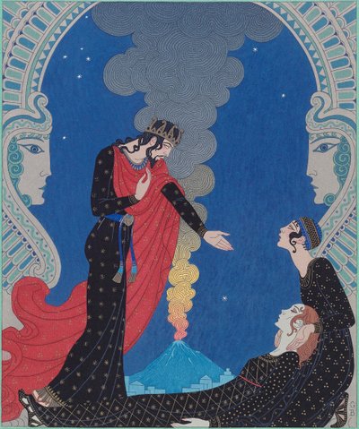 エンペドクレス、神だと思われた。 神とされるエンペドクレス 作： Georges Barbier
