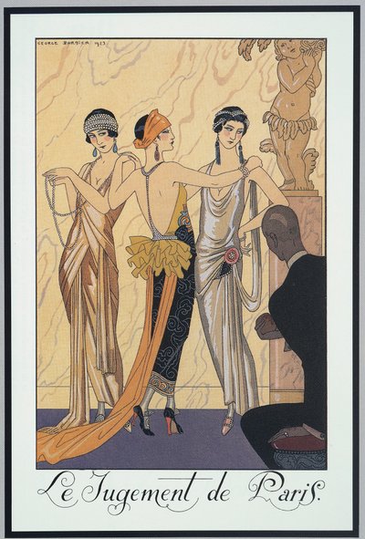 Falbalas et Fanfreluches, Almanac for 1924,The Judgement of Paris, by George Barbier, print 作： Georges Barbier