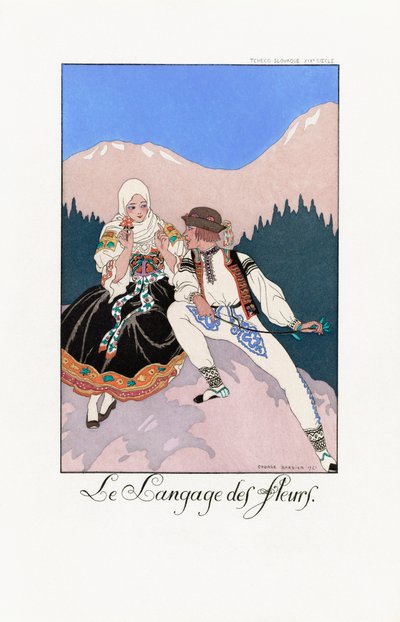 ジョージ・バルビエのイラスト。 作： Georges Barbier