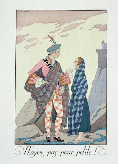 小さな子よ、恐れるな！ 1922年（ポチョワールプリント） 作： Georges Barbier
