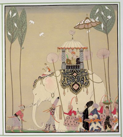 皇室行列（カラーリソ） 作： Georges Barbier