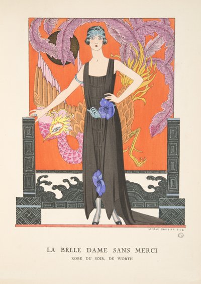 ファッションプレートのコレクションから、La Belle Dame Sans Merci 作： Georges Barbier