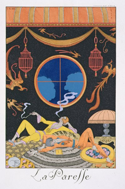 怠惰 作： Georges Barbier