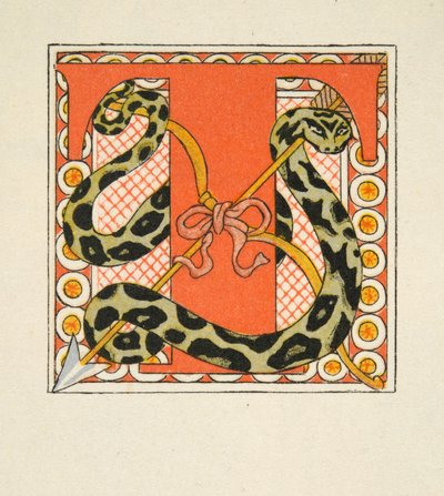 文字「T」、Pierre Choderlos de Laclos (1741-1803) pub による「Les Liaisons Dangereuses」のイラスト。 1934年（ステンシルプリント） 作： Georges Barbier