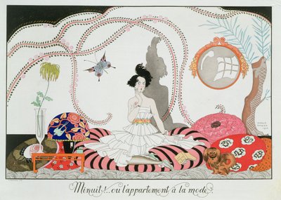 夜中！ またはファッショナブルなアパート 作： Georges Barbier