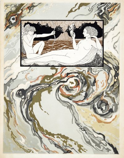 コメディ、表紙、パブのキャラクター。 1922年（ステンシルプリント） 作： Georges Barbier