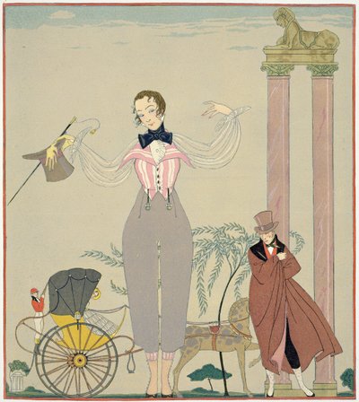 予定（紙に水彩） 作： Georges Barbier