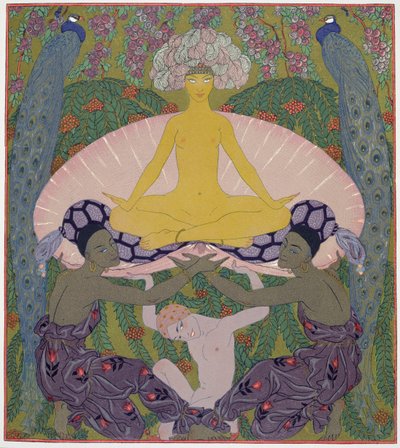 ヴィーナスの誕生（紙にインクとW / c）（133204を参照） 作： Georges Barbier