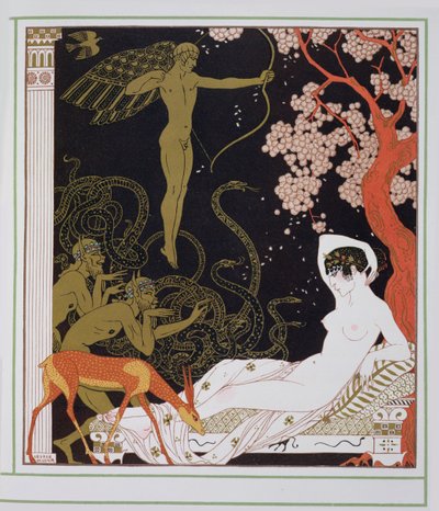 ヴィーナス、または La belle Hélène (カラー リソ) 作： Georges Barbier