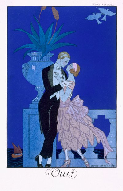 はい！ 1921年（カラーリソ） 作： Georges Barbier