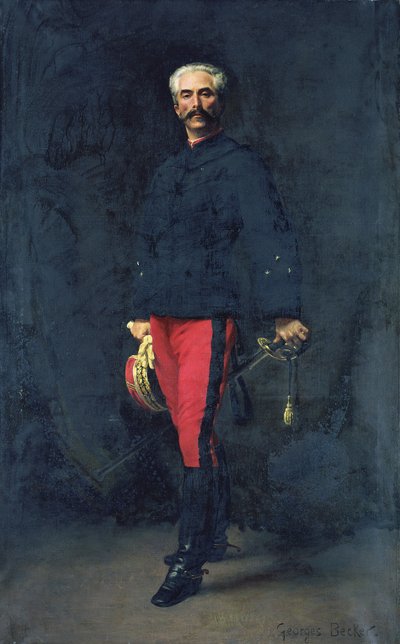 ガストン・オーギュスト将軍（1830-1909）ギャリフ侯爵 作： Georges Becker