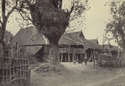 ビルマ: Kengtung で (白黒写真) 作： Georges Bertin Scott