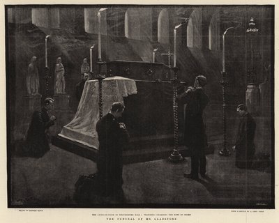 グラッドストーン氏の葬儀 作： Georges Bertin Scott