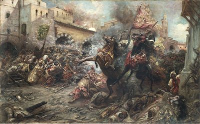 戦闘中のアラブ人 作： Georges Clairin