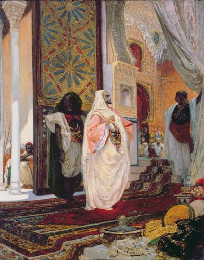 ハーレムに入る 作： Georges Clairin