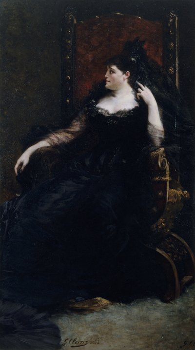 オペラ歌手ガブリエル・クラウスの肖像 1842-1906, 1883. 作： Georges Clairin