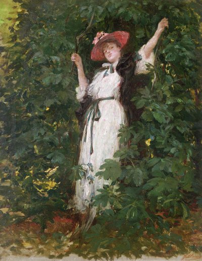木のサラ・バーナート 作： Georges Clairin