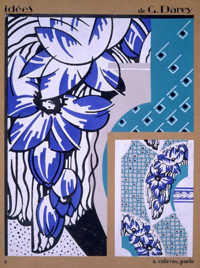 Ideesの壁紙デザイン、A。Calavas、パリ、1925年発行 作： Georges Darcy