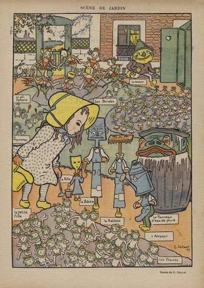 ル・リールのイラスト 作： Georges Delaw