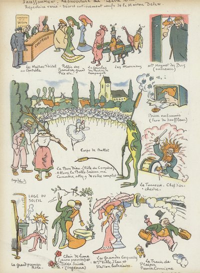 ル・リールのイラスト 作： Georges Delaw