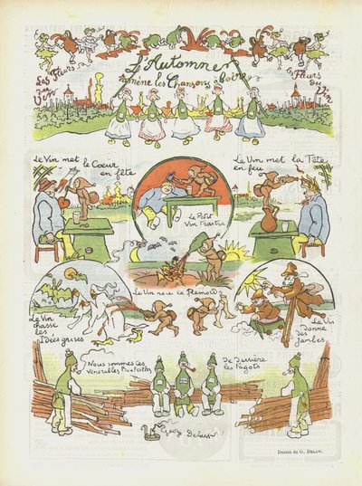 ル・リールのイラスト 作： Georges Delaw