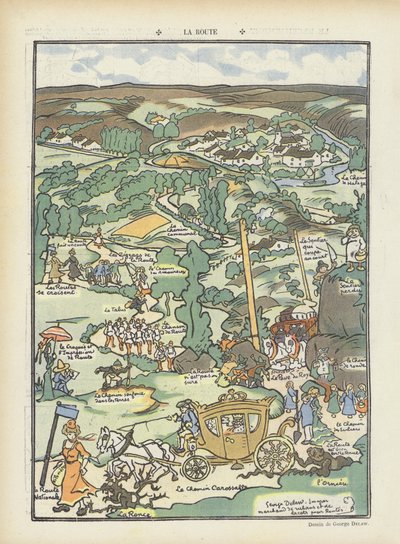 ル・リールのイラスト 作： Georges Delaw
