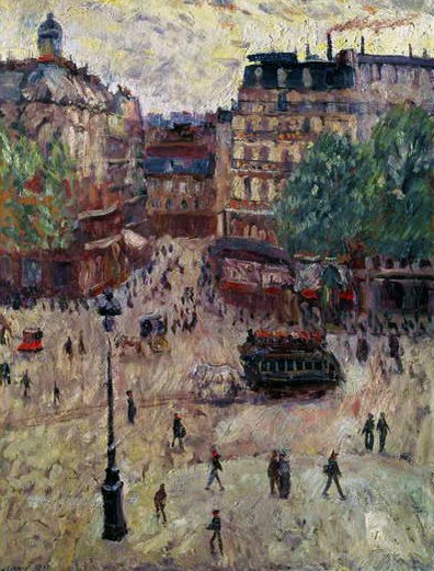 パリの広場、1907 作： Georges Dufrenoy