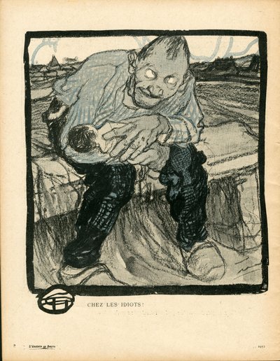 バタープレート、番号146、風刺的な色 作： Georges Dupuis