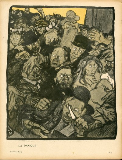 バタープレート、番号153、風刺的な色 作： Georges Dupuis