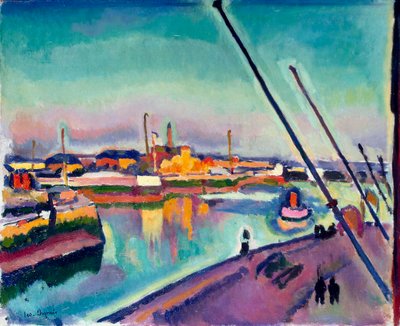 ノートルダム堤防、ル アーブル、1908 年。 作： Georges Dupuis