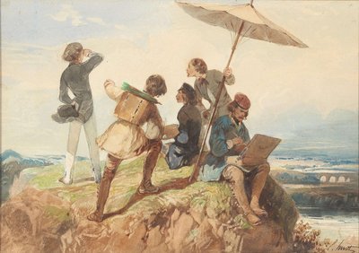 アウトドアペインター。 作： Georges Eugène Huot