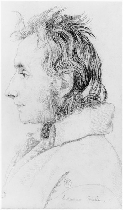 ダンペ、サルペトリエール亡命の狂人学に関するジャンエティエンヌドミニクエスキロール（1772-1840）の未発表の論文のイラスト、1818年頃 作： Georges Francois Gabriel