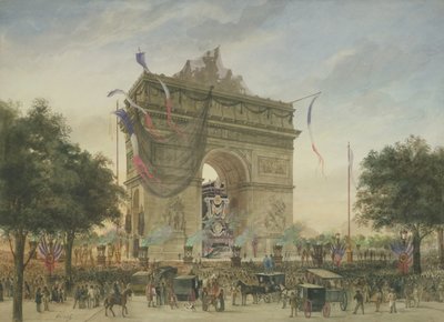 ビクターユーゴーの葬儀（1802-85）1885 作： Georges Francois Guiaud