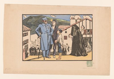ビリアトゥの負傷者 (オブジェクトの原題) 作： Georges Hermann Rene Paul (signed by artist)