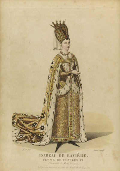 イザボー・ド・バヴィエール、フランス女王 (Isabelle de Baviere, ou de Wittelsbach Ingolstadt 作： Georges Jacques Gatine