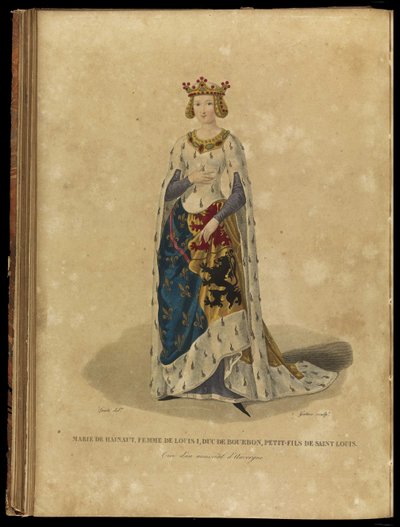 メアリーオブアヴェーヌ1280-1354、18世紀後半。 作： Georges Jacques Gatine