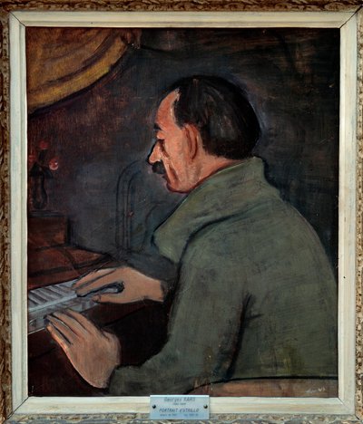 フランスの画家、モーリス・ユトリロ (1883-1955) の肖像画。 ジョルジュ・カルス (1882-1955) の絵画、20 世紀。 キャンバスに油彩。 薄暗い: 0.56 X 0.47m。 リヨン。 美術館。 気をつけろ！ この作品の使用は、第三者の承認要求または追加の対象となる場合があります 作： Georges Kars