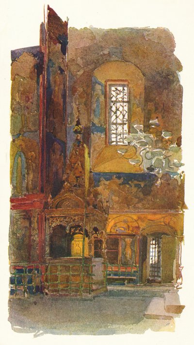 「ヤロスラフの聖ニコラス教会の内部」、1900年頃、1905年 作： Georges Kossiakoff