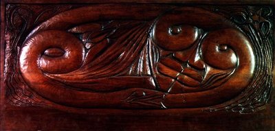 存在、木製ベッドパネル、c.1894（木） 作： Georges Lacombe