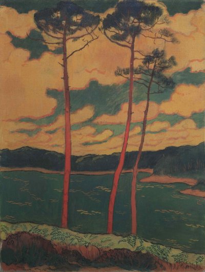 レッドパインズ、1888年。 作： Georges Lacombe