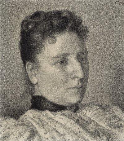 アンナ・ボッホの肖像、1894 作： Georges Lemmen
