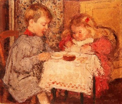人形の晩餐会 作： Georges Lemmen