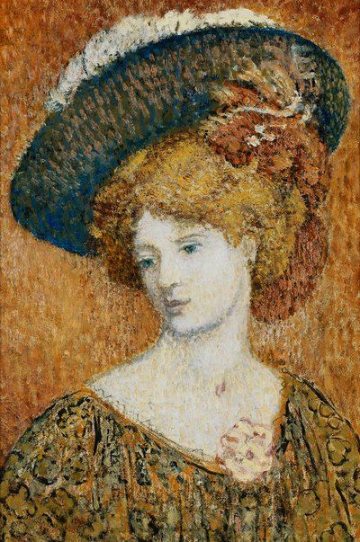 帽子の女;ファムオシャポー-帽子の女、 作： Georges Lemmen