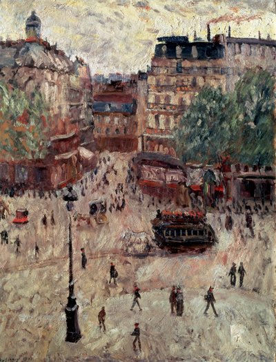「パリの広場」、1907 年。 作： Georges Leon Dufrenoy
